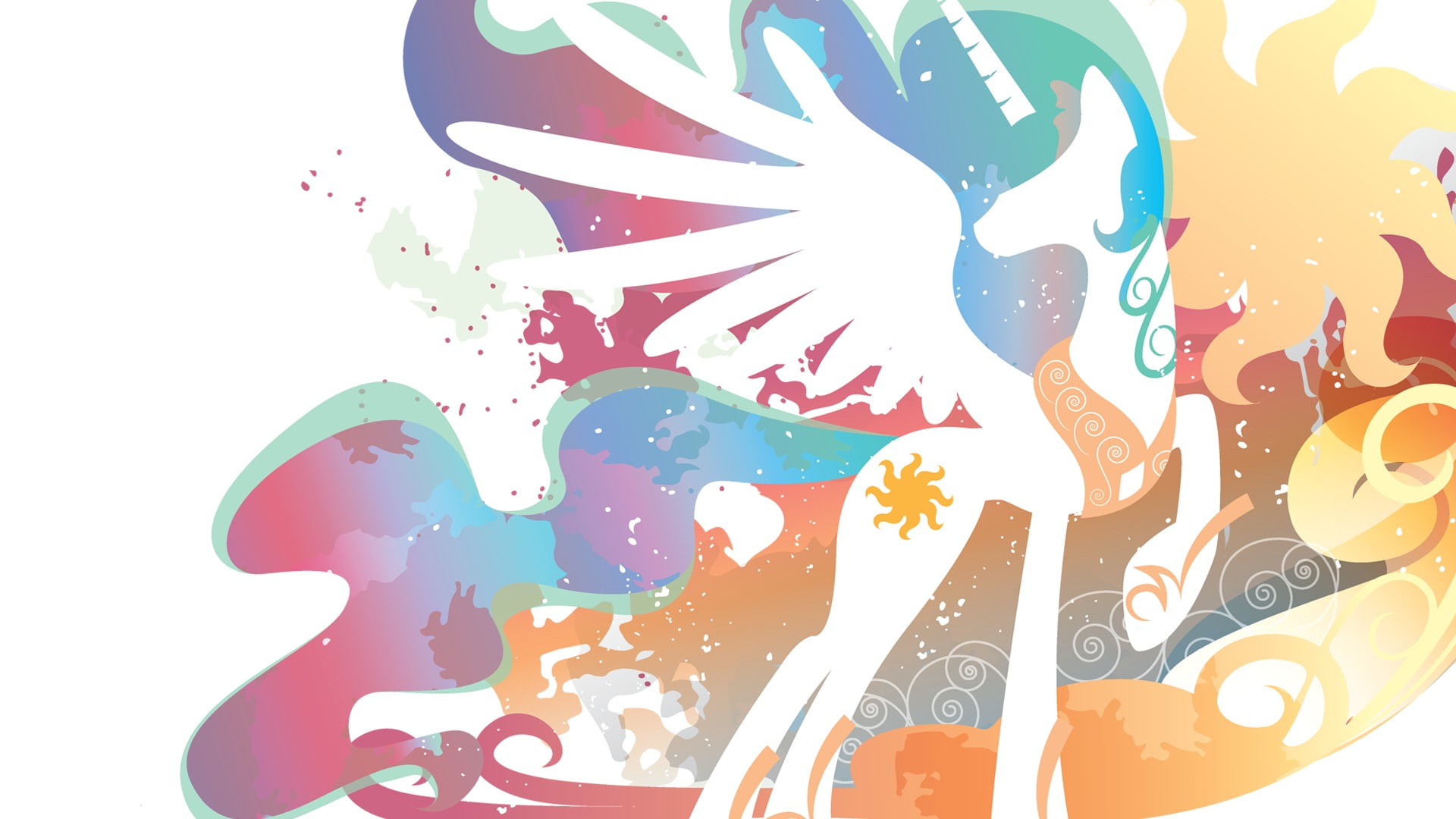 Princess, 1080P, Celestia, wings, My Little Pony, HD Wallpaper