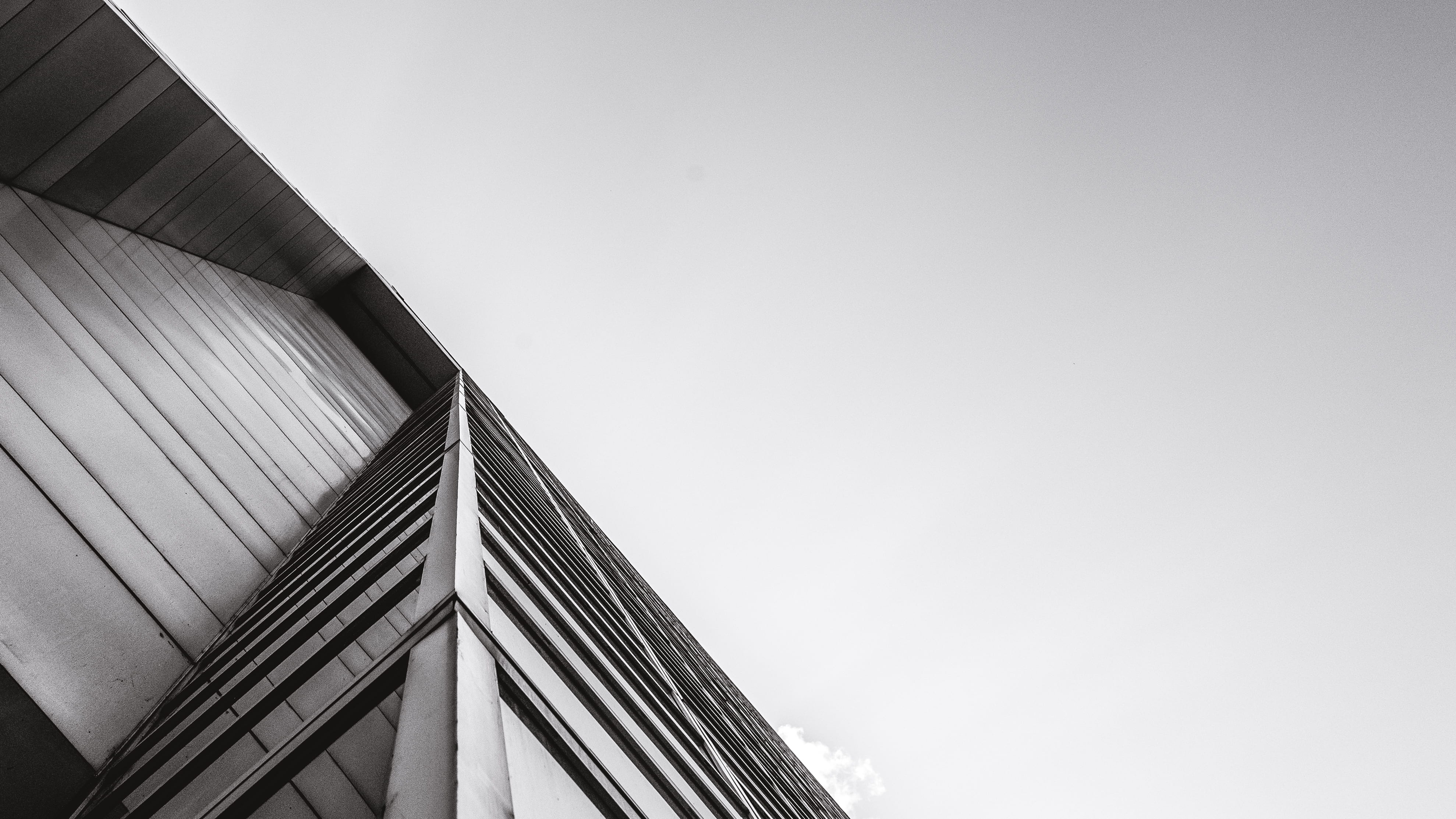 no people, architecture, cloudy, clear sky, street, tall - high, cloud, nature, sky, glass - material, low angle view, canada, office, minimal, low, wide, HD Wallpaper