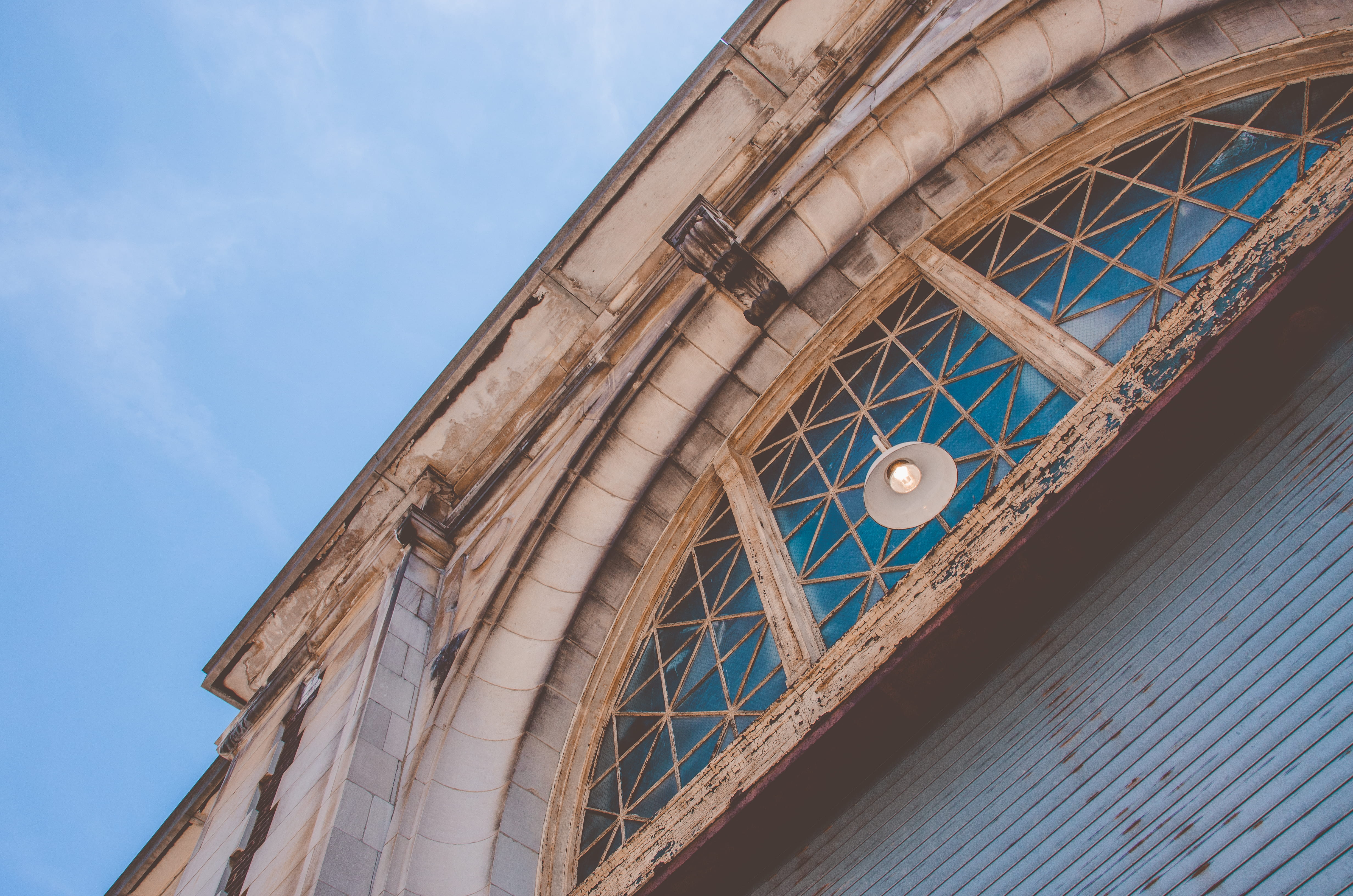 day, outdoors, transportation, angle, pennsylvanium, pa, philadelphia, photography, looking up, low, street, arts culture and entertainment, arch, no people, HD Wallpaper