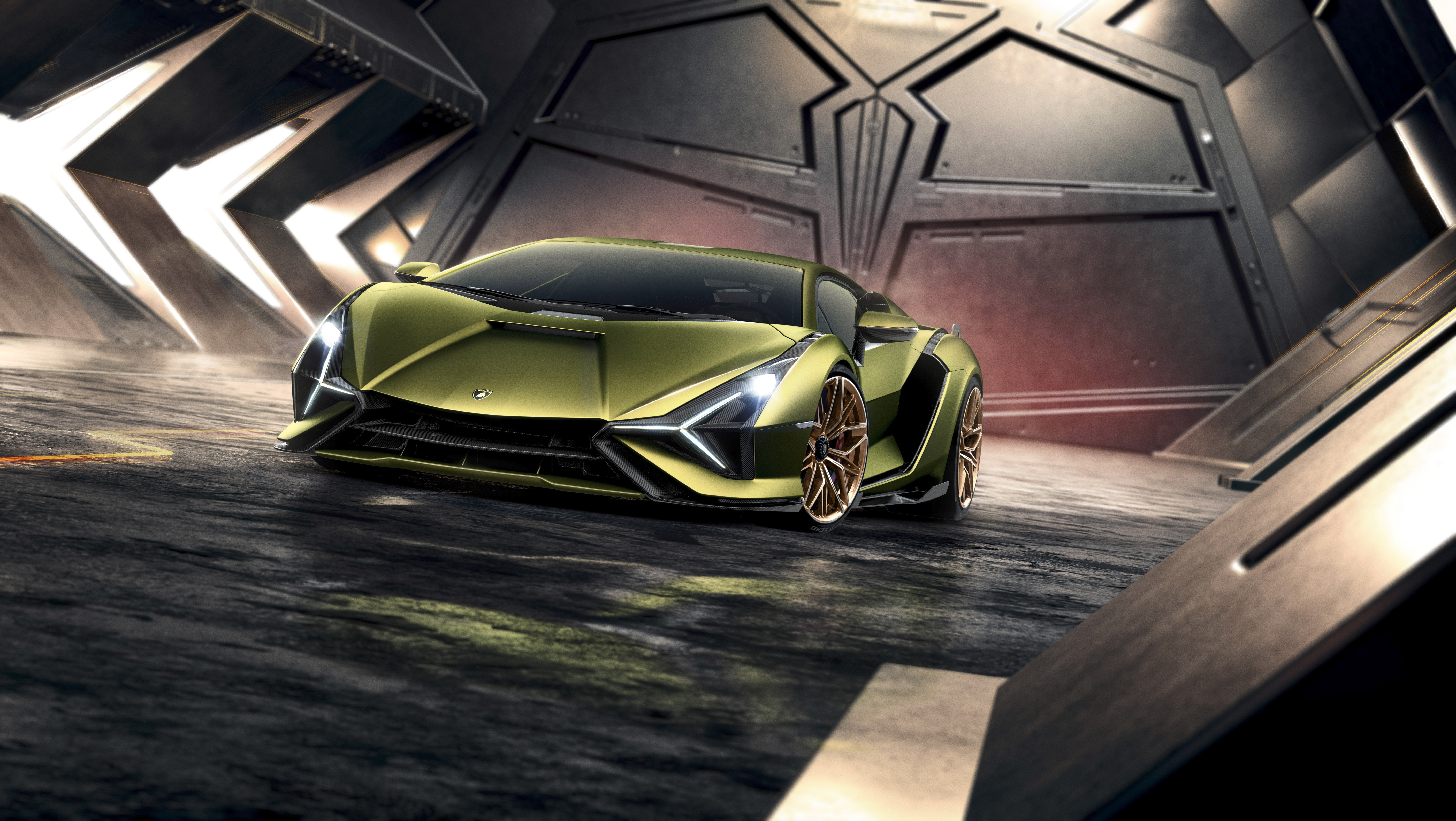 8K, machine, Lamborghini, Later, HD Wallpaper