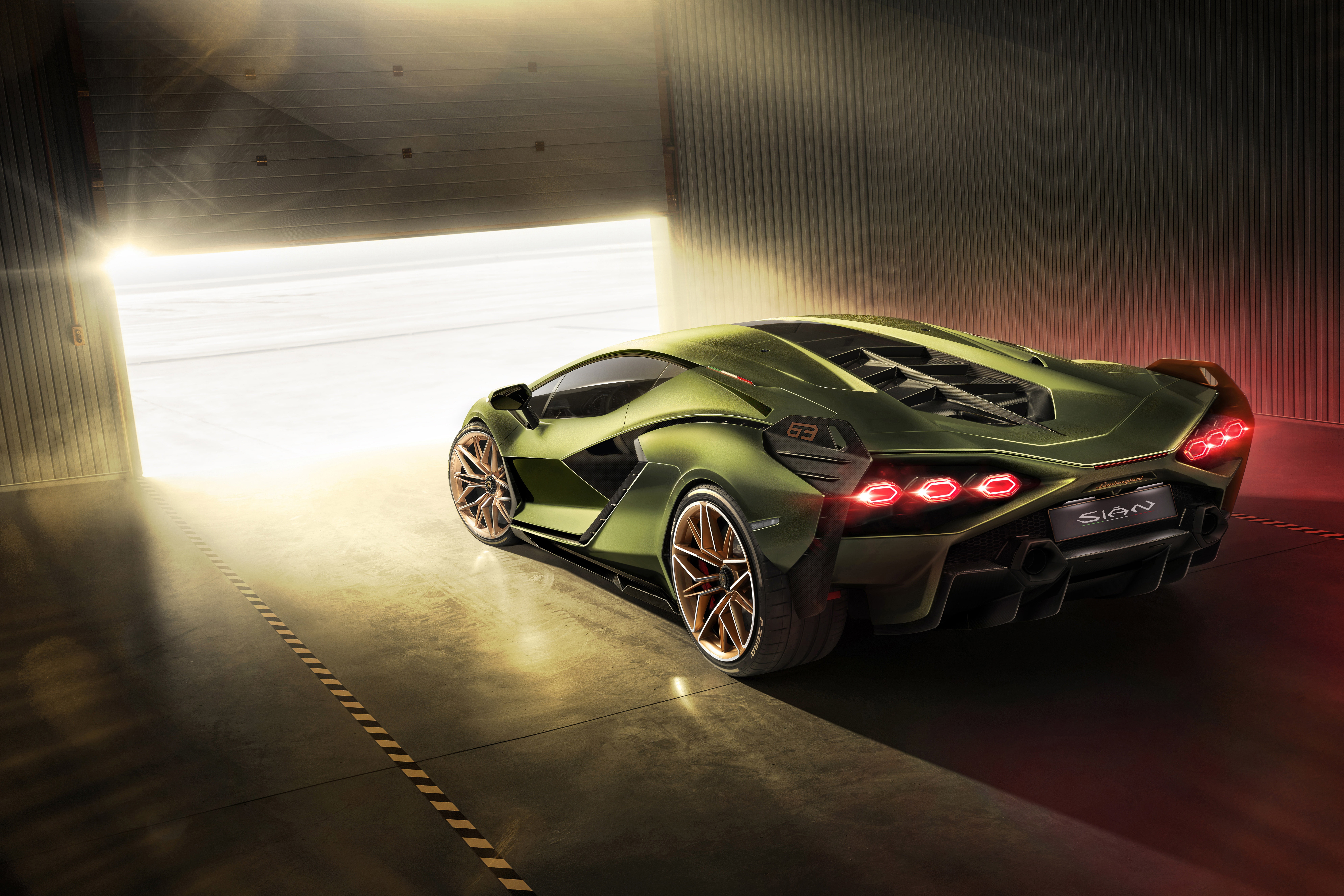 8K, hybrid, lights, Lamborghini, Later, supercar, machine, HD Wallpaper