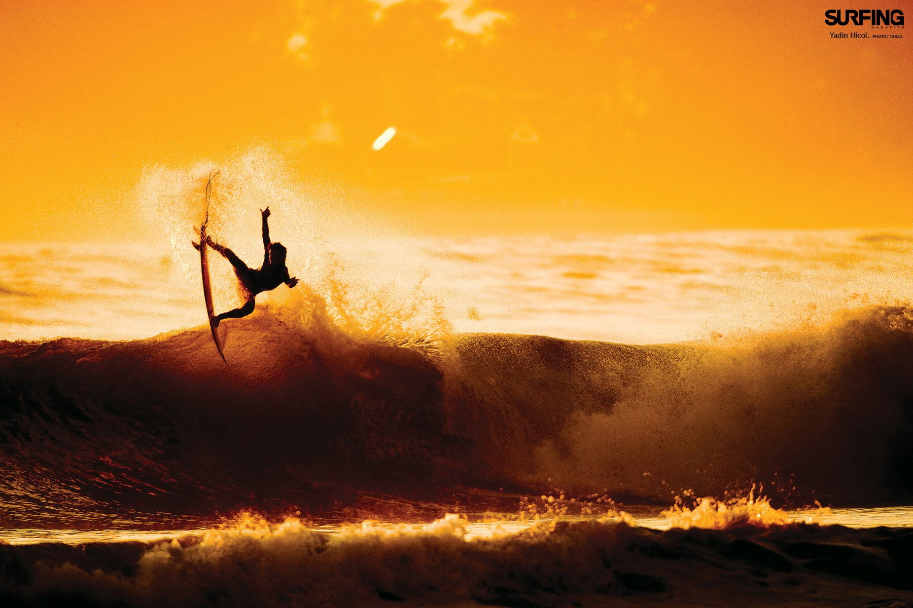wave, extreme sports, Sports, surfboard, freedom, skill, one person, nature, orange color, Surfing, water, silhouette, sport, power in nature, leisure activity, HD Wallpaper