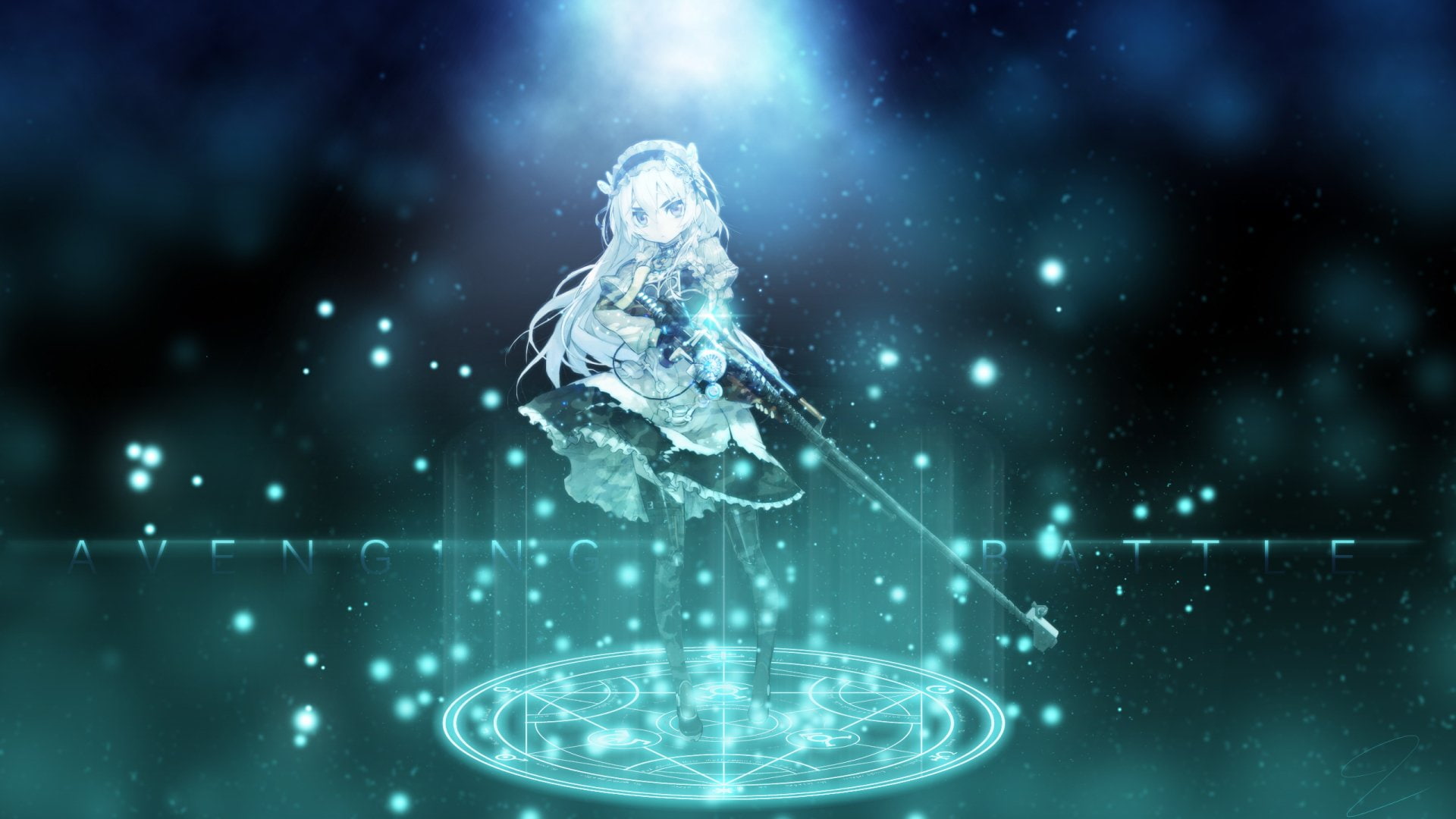 Anime, full length, Chaika -The Coffin Princess-, 1080P, technology, astronaut, winter sport, sport, snowing, one person, adult, motion, snow, cold temperature, HD Wallpaper