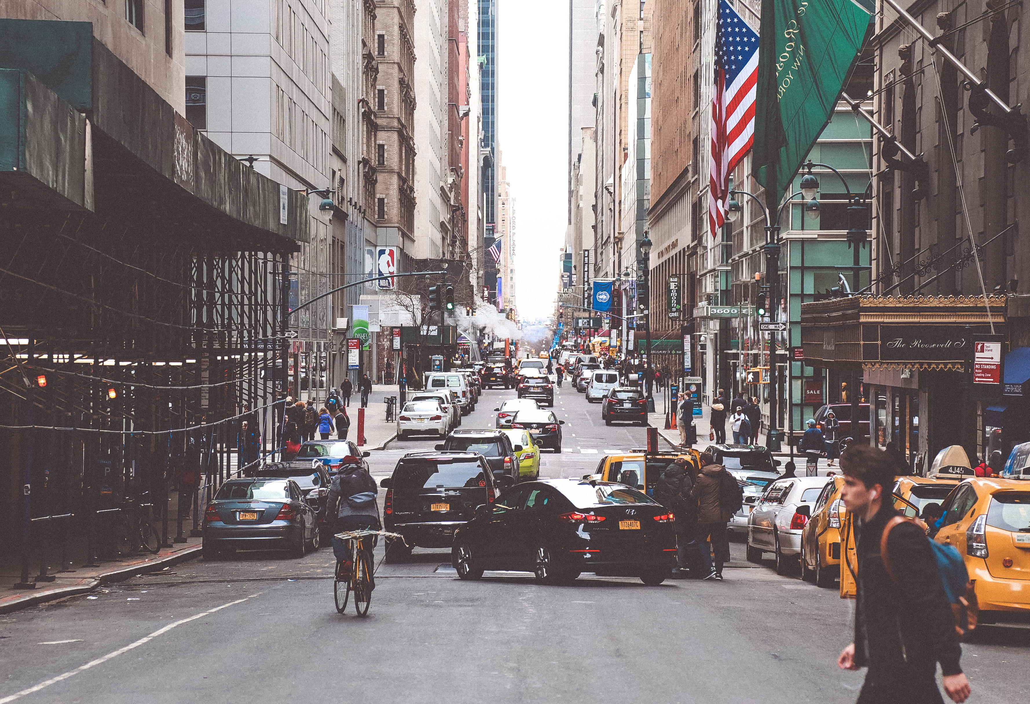 building exterior, city life, faded, man, built structure, vehicle, taxi, city street, black, car, street, fade, transportation, jacket, 2K, road, cab, HD Wallpaper
