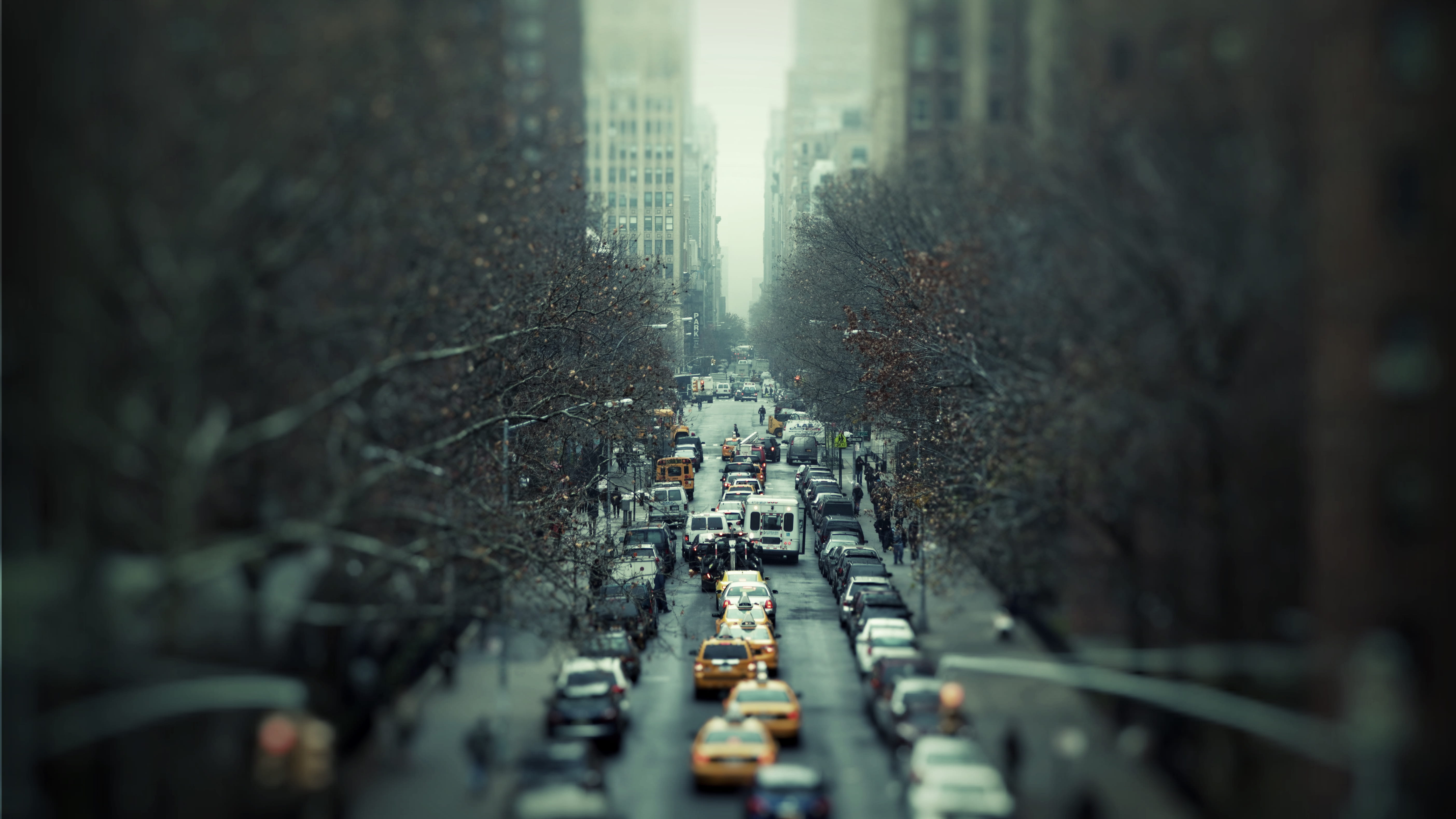 mode of transportation, bokeh, land vehicle, snow, architecture, selective focus, nyc, building, the high line, blur, nature, walkway, motor vehicle, selective, HD Wallpaper