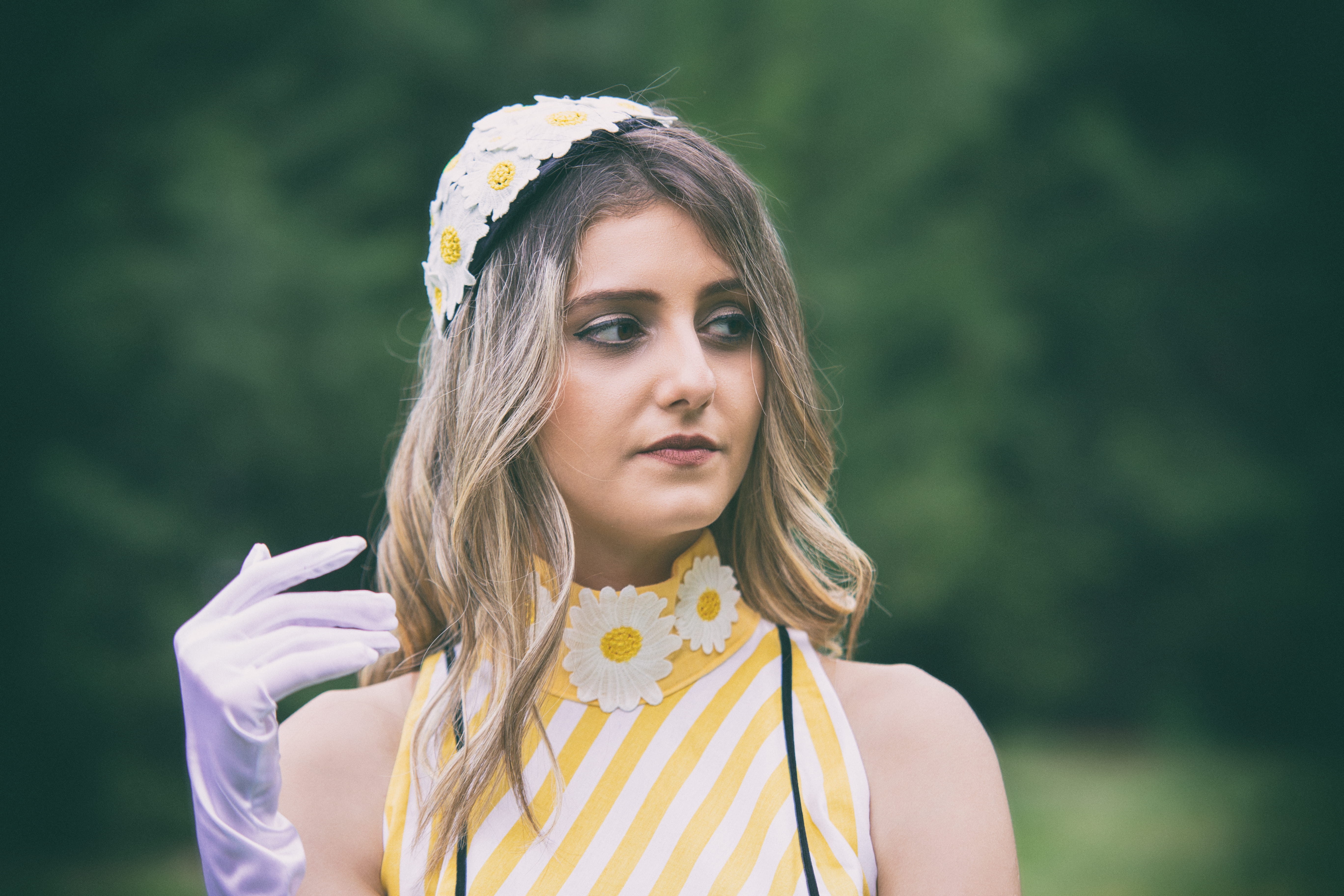 females, beautiful, plant, young Adult, floral, white, only Women, hair, 5K, looking At Camera, girls, photography, 1960s, nature, color Image, long hair, HD Wallpaper