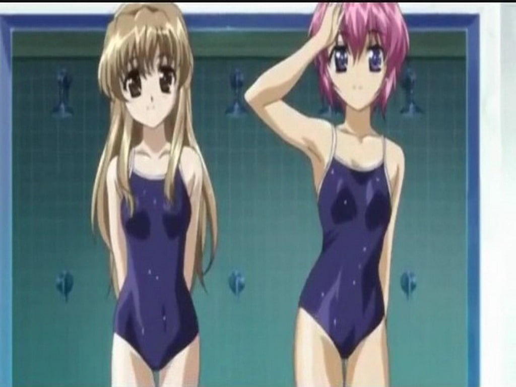 480P, anime, girls, other, swim, cute, lesson, hd, akira, art, HD Wallpaper
