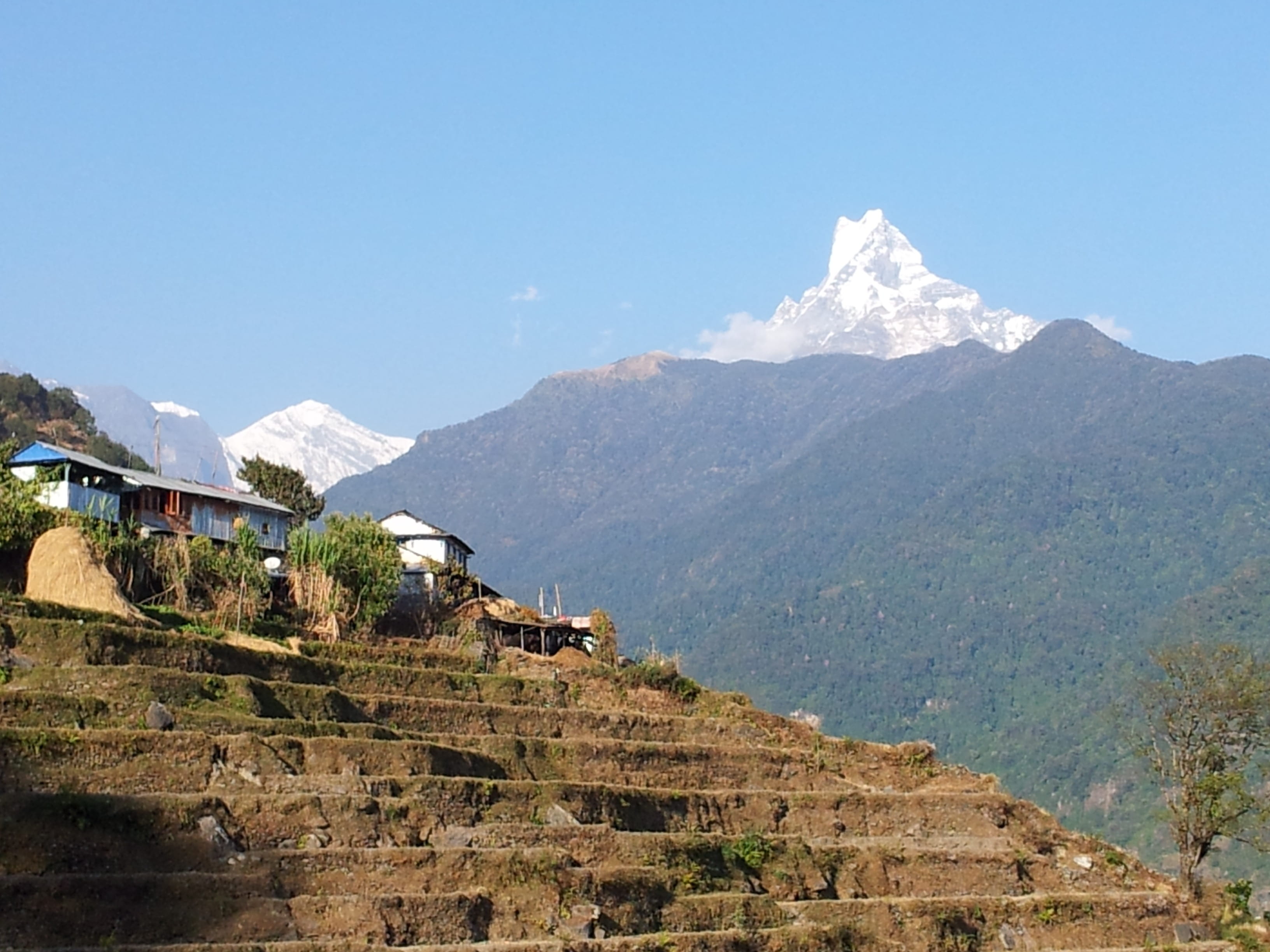 mountain, snowcapped mountain, environment, outdoors, scenics - nature, nepal, day, blue, mountain range, play lofts, sky, nature, no people, carriage fu chu, HD Wallpaper