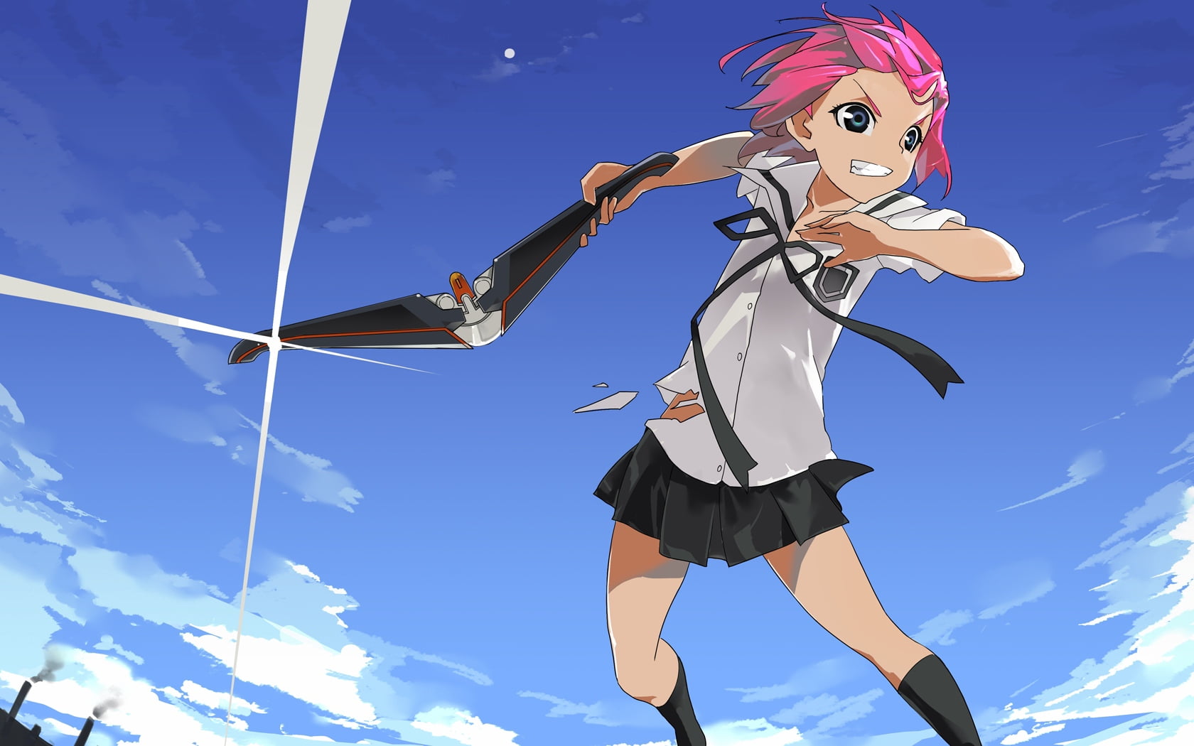 kuniko, adult, anime, human arm, young Adult, 720P, nature, vector, outdoors, females, representation, arms raised, human representation, women, cloud - sky, HD Wallpaper