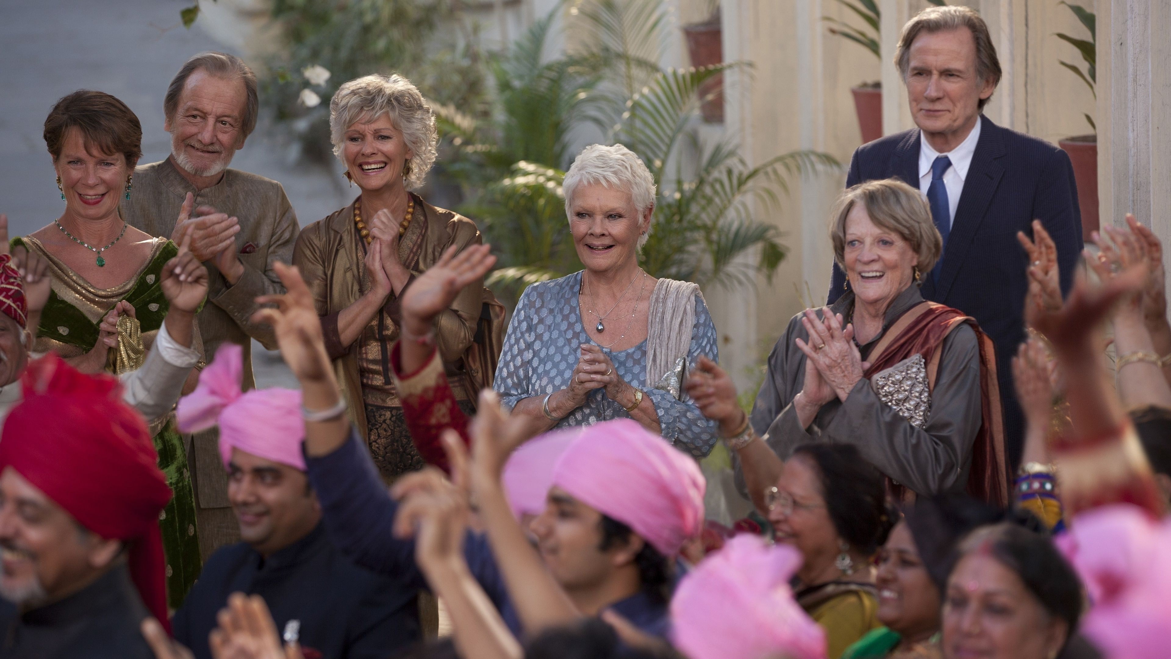 enjoyment, crowd, emotion, mature adult, togetherness, grandchild, mature men, senior adult, group of people, celebration, 4K, women, the second best exotic marigold hotel, HD Wallpaper