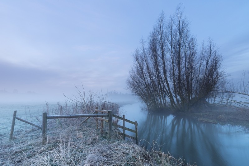 nature, landscape, water, winter