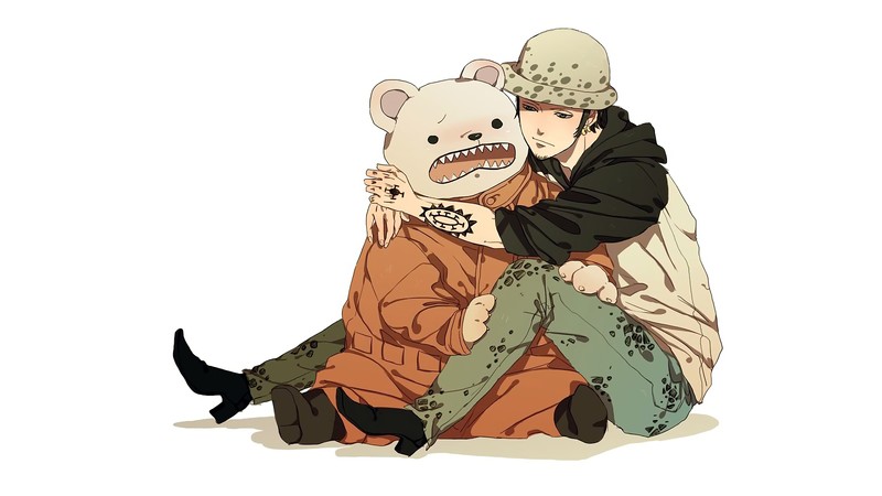 One Piece, Trafalgar Law, hugging