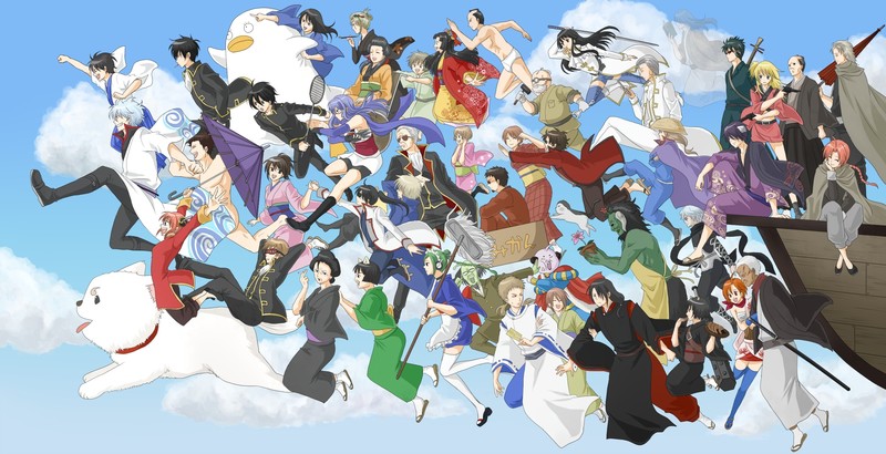 Gintama, phanirithvij, anime, anime girls, anime men