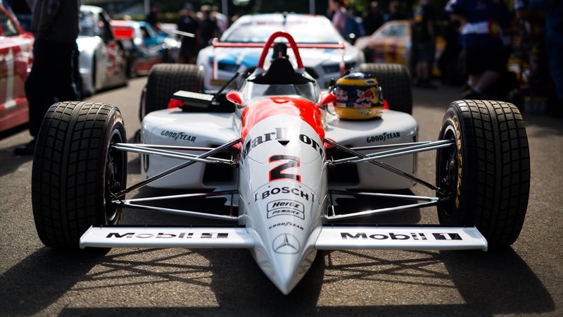 Indy 500, race cars, Mercedes Benz, Marlboro, car, vehicle, white cars, Red Bull