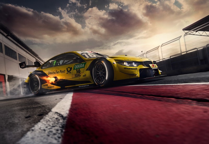 car, race cars, clouds, drift, fire, sky, BMW, Drifting, BMW G14/G15/G16, low-angle, dutch tilt, BMW 8 series