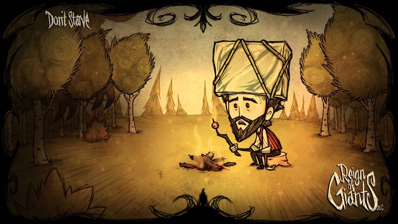 Dont Starve, Wilson, video games, game art, drawing, trees
