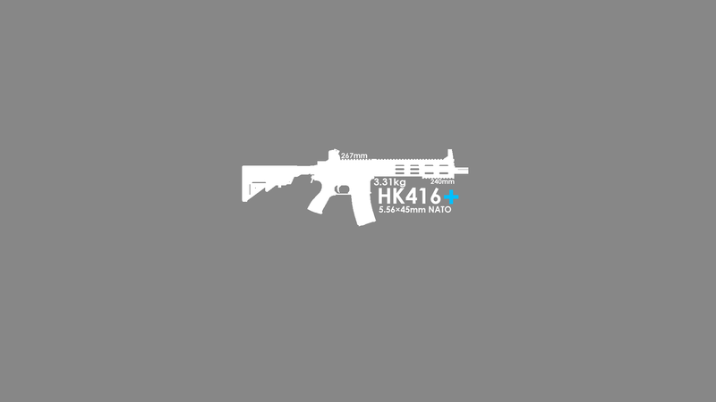 HK 416, gun, rifles, Girls Frontline
