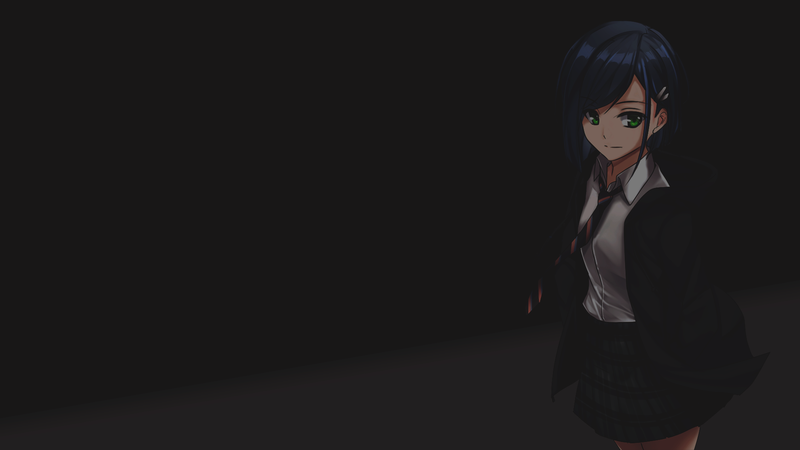 dark background, minimalism, anime girls, Darling in the FranXX, Ichigo (Darling in the FranXX)