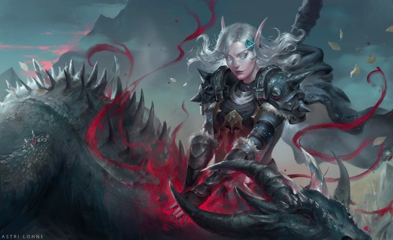 fantasy art, magic, dragon
