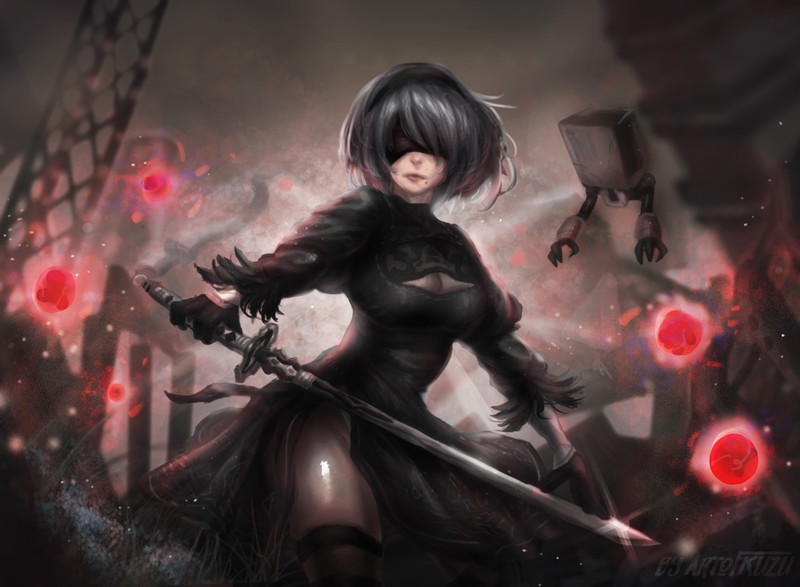 Nier: Automata, 2B (Nier: Automata), NieR
