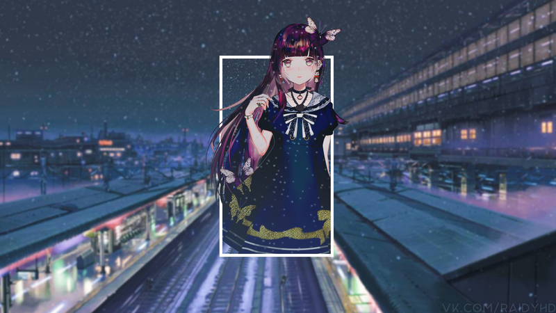 anime, anime girls, picture-in-picture