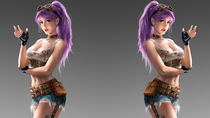 distortion, women, hot pants