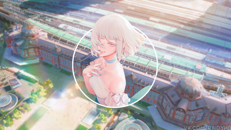 anime, anime girls, picture-in-picture