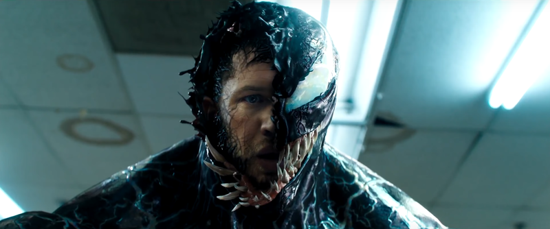 Venom, Tom Hardy, movies, Symbiote, screen shot