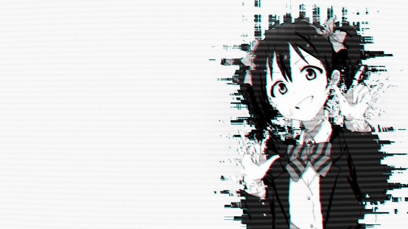Love Live!, Yazawa Nico, anime girls, anime, artwork, monochrome, simple background, simple, digital art