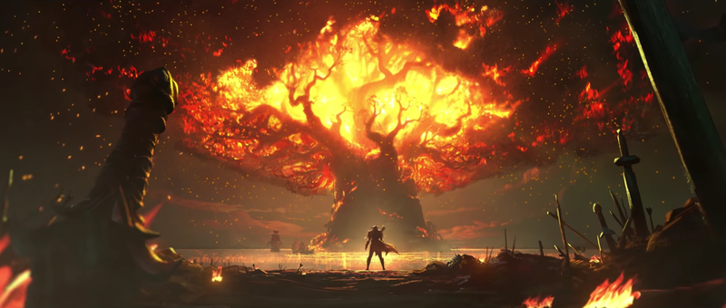 Sylvanas Windrunner, fire, World of Warcraft, PC gaming, ultrawide