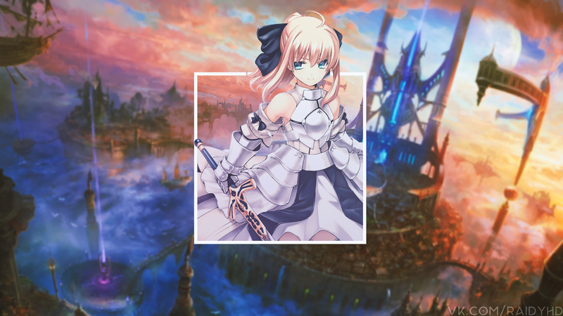 anime, anime girls, picture-in-picture, Fate Series, Fate/Stay Night
