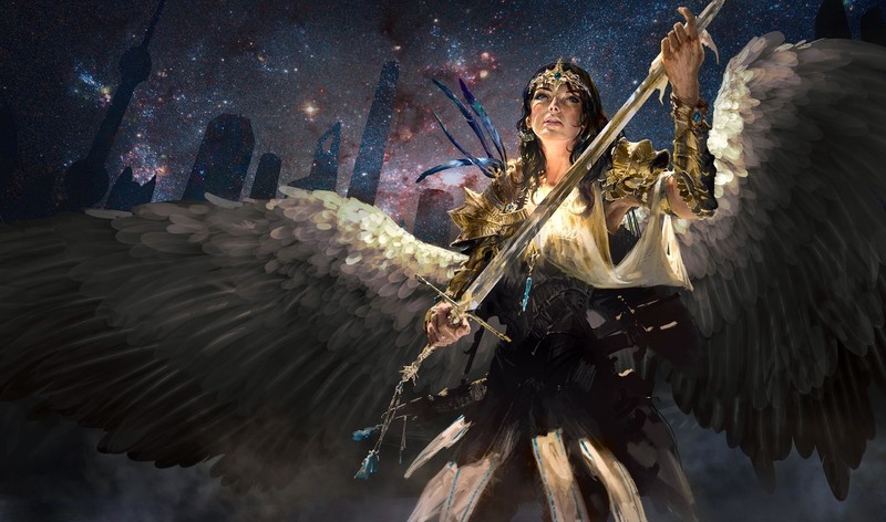 artwork, digital art, fantasy girl, fantasy art, wings