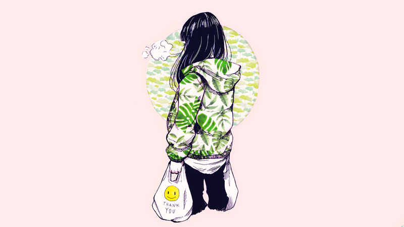 anime girls, anime girls eating, anime vectors, Japan