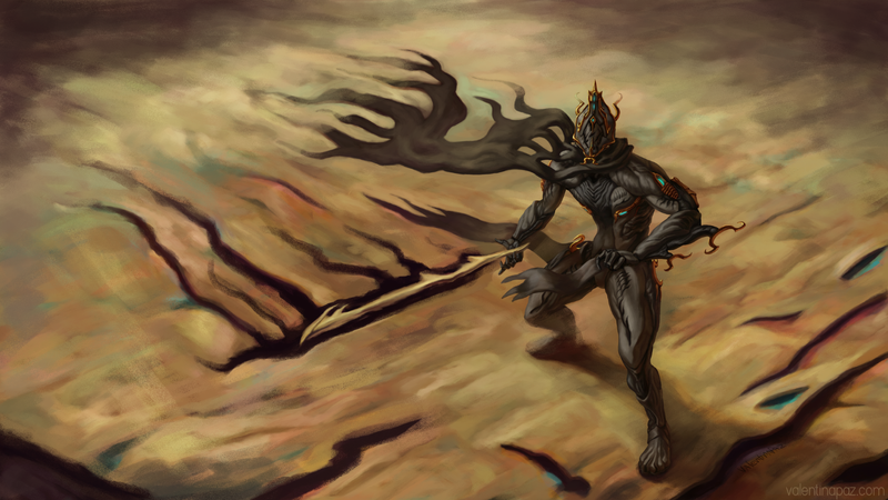 Warframe, Excalibur (Warframe), video games, digital art, artwork, sword