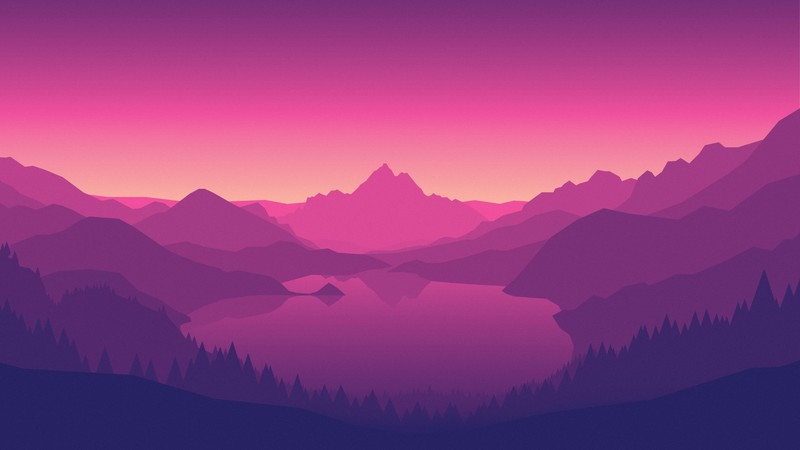 Firewatch, video games, mountains, lake