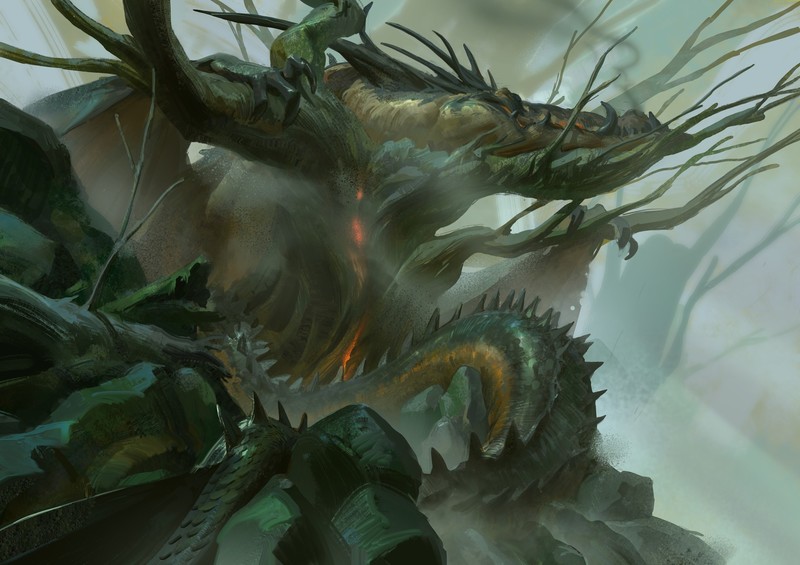Even Amundsen, artwork, fantasy art, dragon, mythology, digital art, drawing, environment