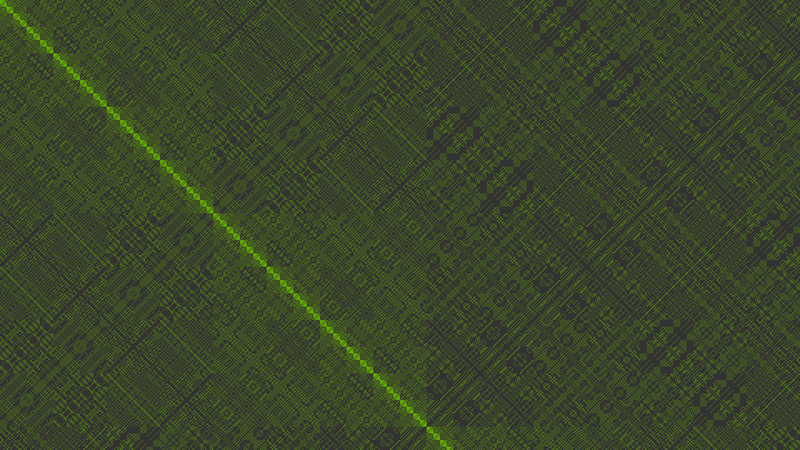 procedural generation, green, texture, digital art