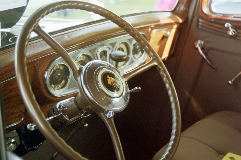 car, vintage, steering wheel, car interior, vehicle