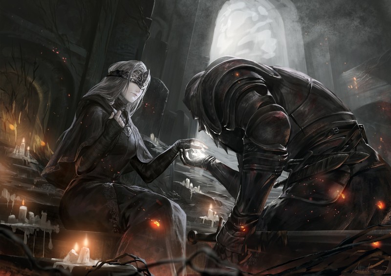 Wallpaper Id 1009 Dark Souls Dark Souls Iii Fire Keeper Alcd Pixiv Fantasia