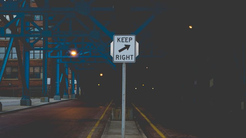 right, words, inscription, sign, signpost, 4k