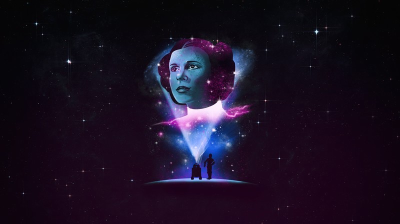 Star Wars, artwork, Carrie Fisher, Princess Leia, Rebel Alliance, science fiction