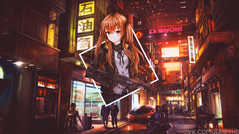 anime, anime girls, picture-in-picture, Girls Frontline