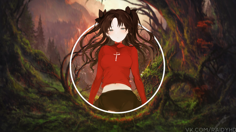 anime girls, anime, picture-in-picture, Fate Series, Fate/Stay Night, Tohsaka Rin