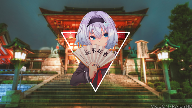 anime, anime girls, picture-in-picture