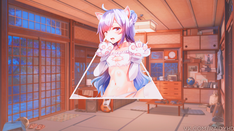anime, anime girls, picture-in-picture