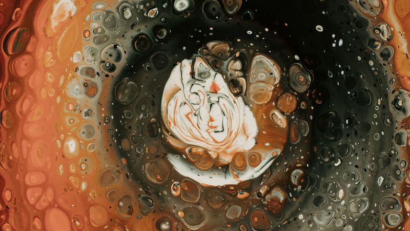 stains, bubbles, liquid, paint, texture, 4k