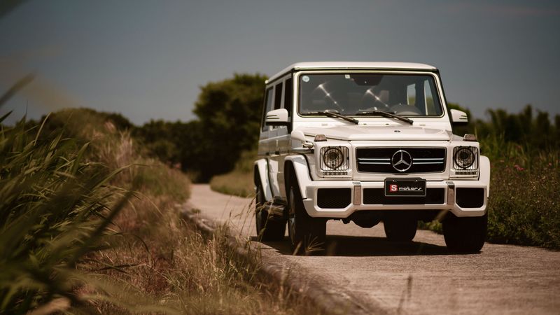 mercedes-benz g 63 amg, mercedes, car, suv, white, front view, 4k