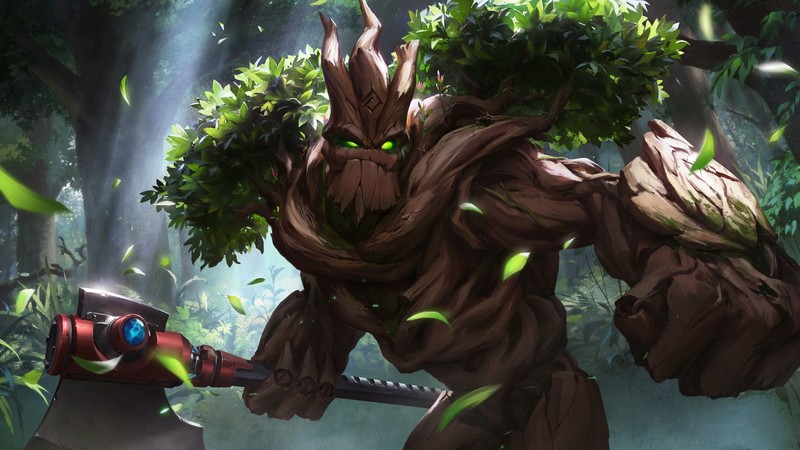 Paladins: Champions of the Realm, Axe, trees, foliage, Xiao Guang Sun