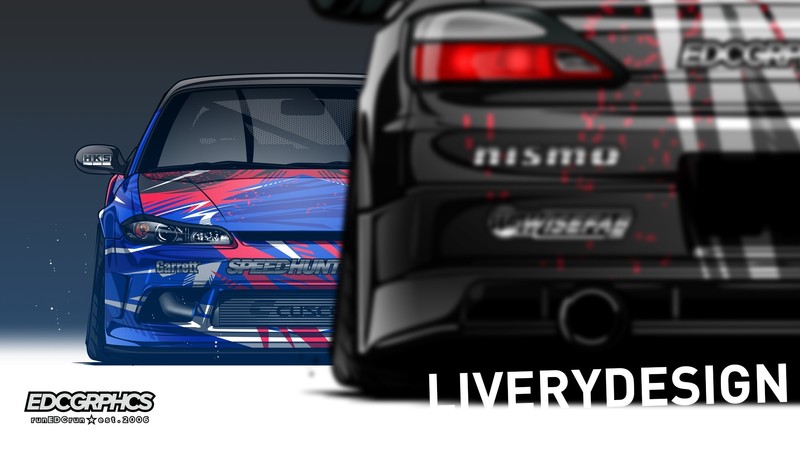 EDC Graphics, Nissan Silvia S15, render, Japanese cars, Nissan, JDM, digital art, car, vehicle