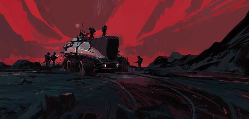 digital art, science fiction, illustration, futuristic
